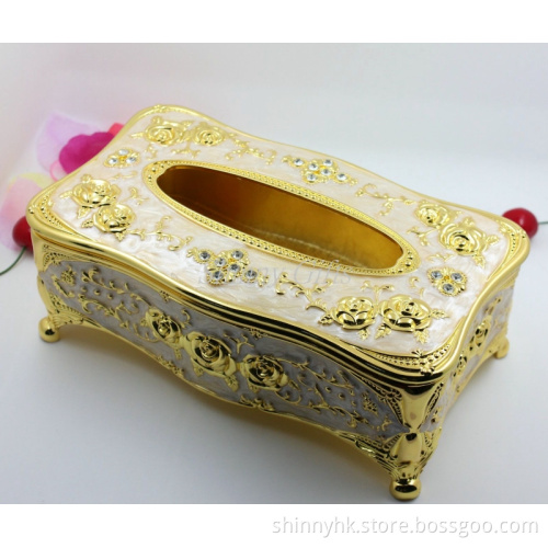 Royal Design Home Decorative Box Tissue Box Storage Metal Tissue Box Holder